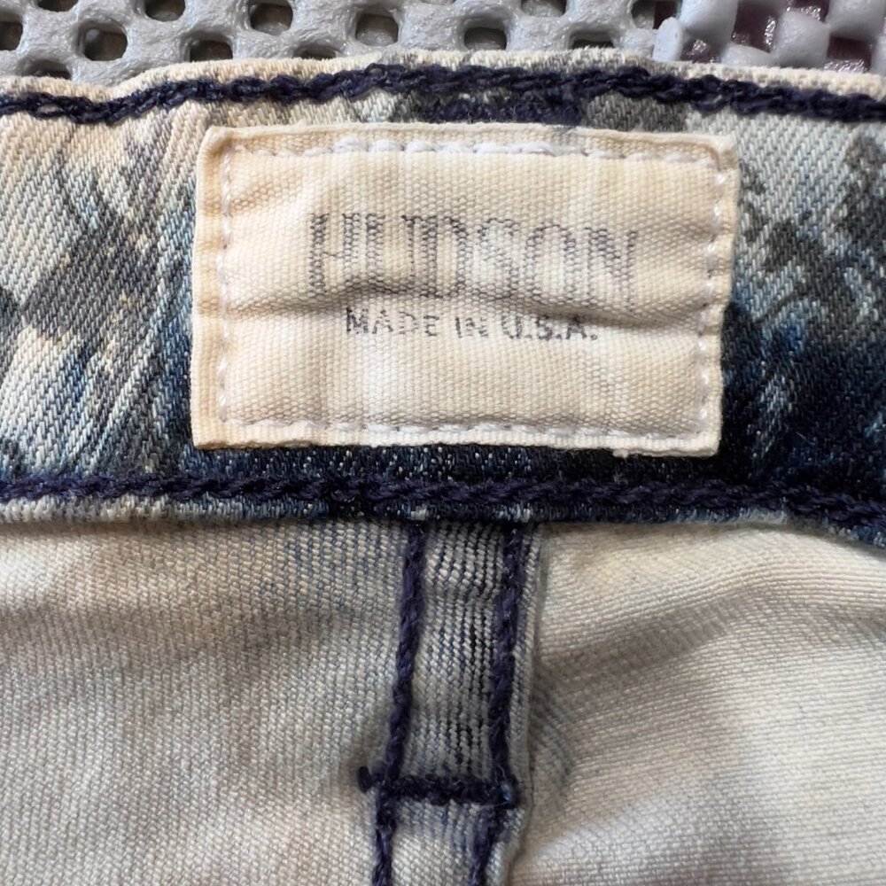 HUDSON Krista Roses Graphic Super Skinny Jeans Sz 29 Streetwear Art to Wear - Picture 5 of 11